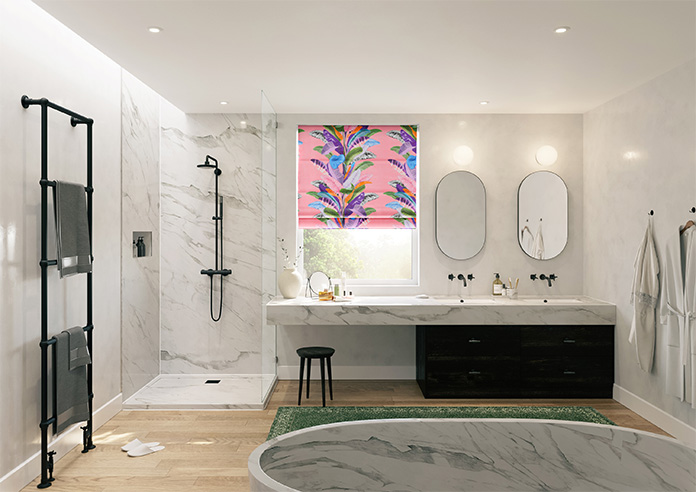 Palm Springs, Pink - Twist&Fit Roman Blind - Image 8